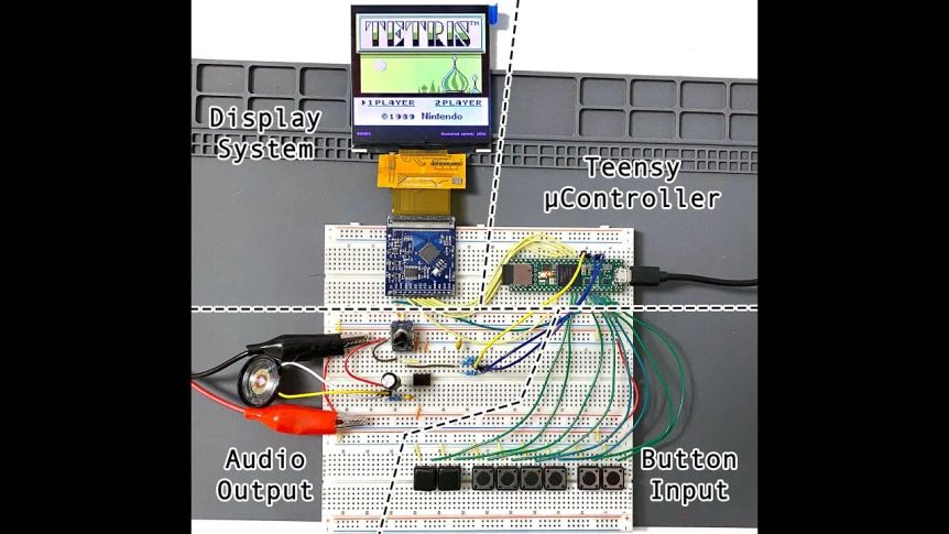Video: the breadboard Gameboy playing Tetris